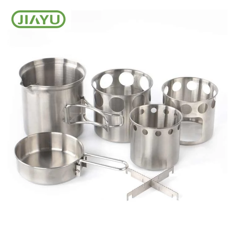 Aluminium camping kokkesett
